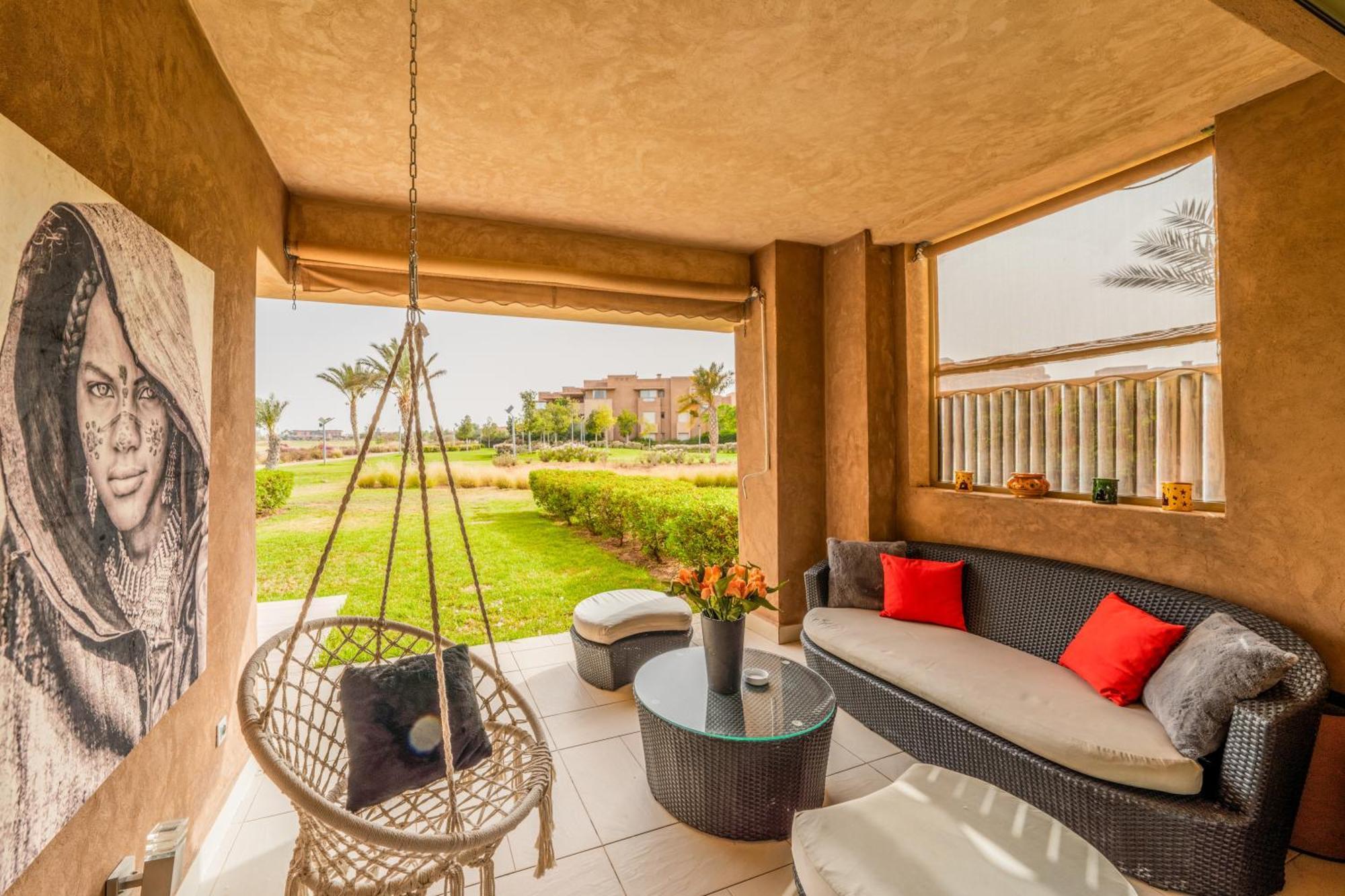 Vue Golf, Piscine, Atlas Luxe Boheme-chic