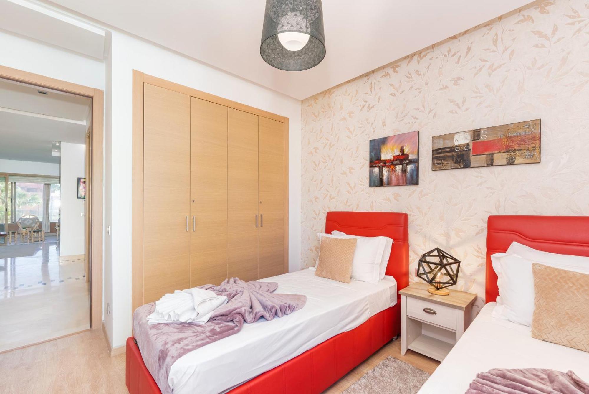 Vue Golf, Piscine, Atlas Luxe Boheme-chic Appartement Marrakesh