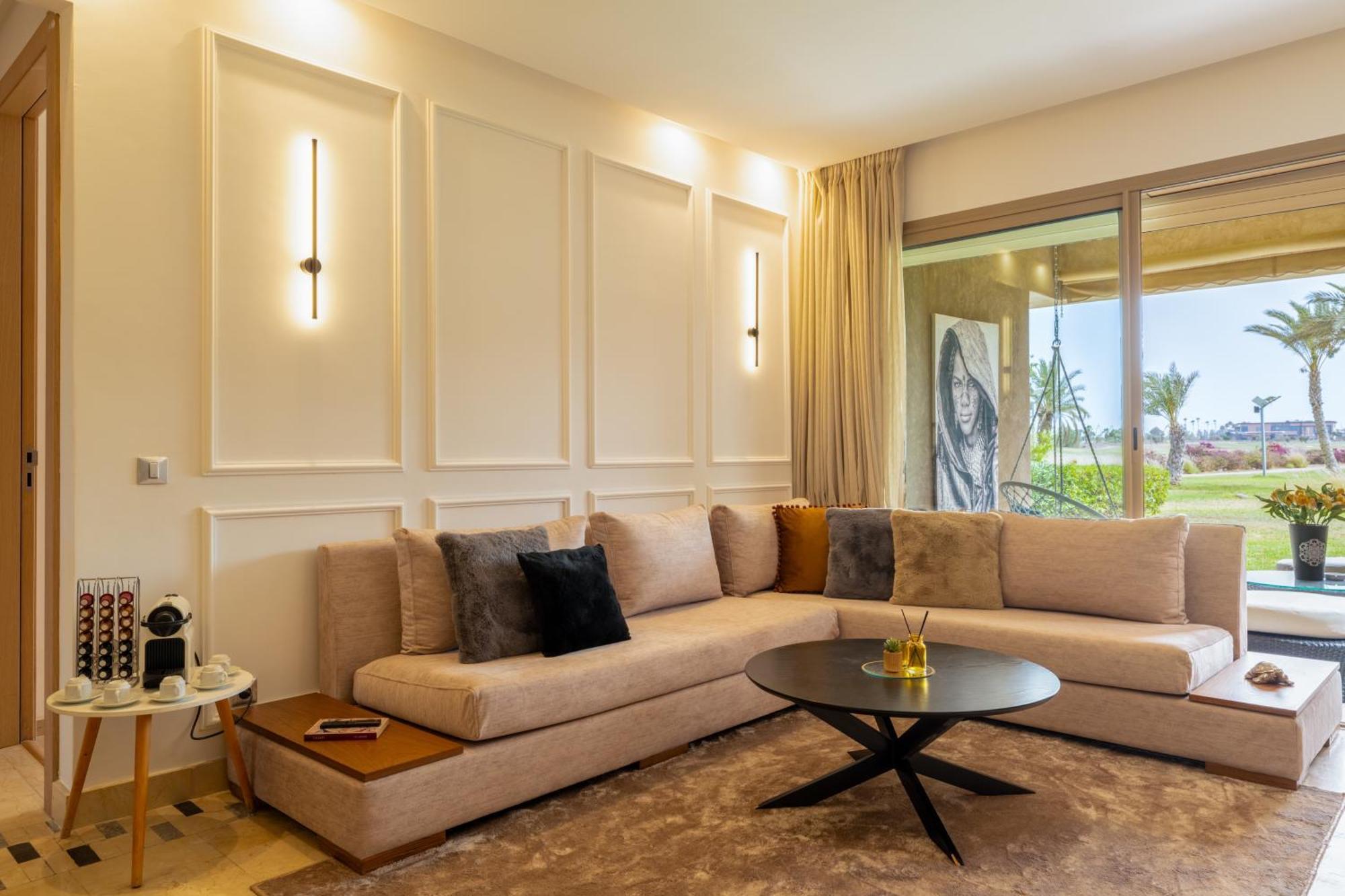Vue Golf, Piscine, Atlas Luxe Boheme-chic Marrakesh