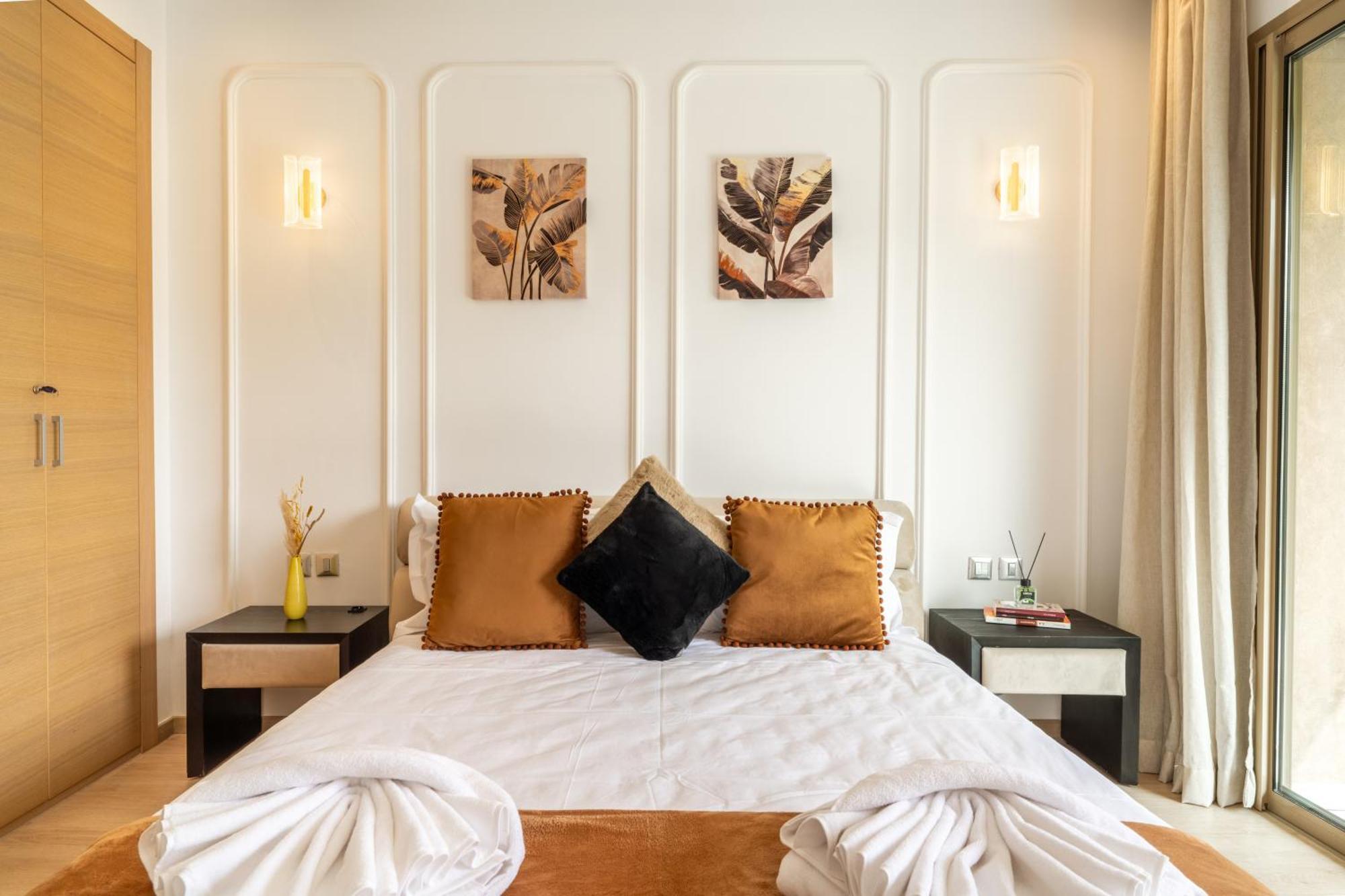 Vue Golf, Piscine, Atlas Luxe Boheme-chic Appartement