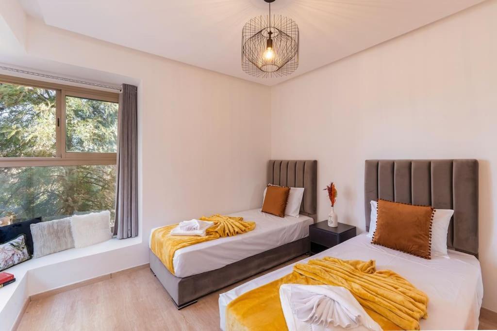 Vue Golf, Piscine, Atlas Luxe Boheme-chic Appartement Marrakesh
