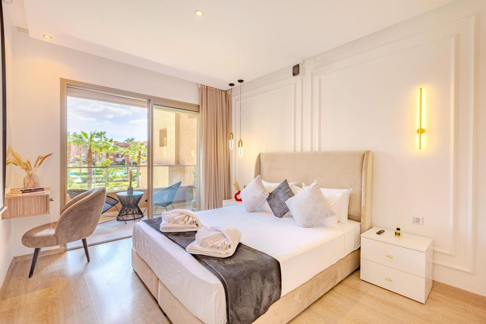 Appartement Vue Golf, Piscine, Atlas Luxe Boheme-chic Marrakesh