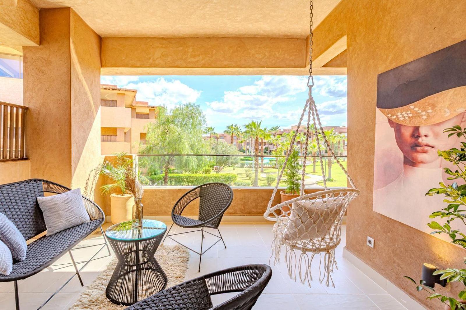 Vue Golf, Piscine, Atlas Luxe Boheme-chic