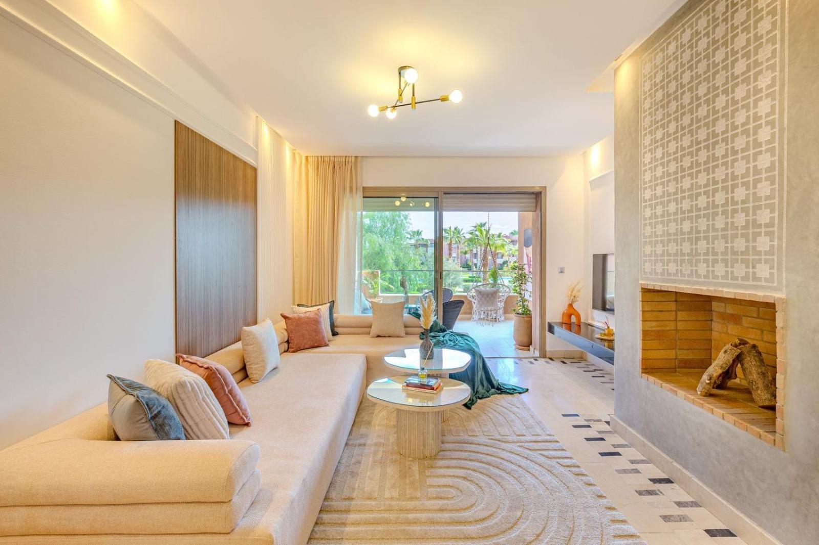 Vue Golf, Piscine, Atlas Luxe Boheme-chic Appartement