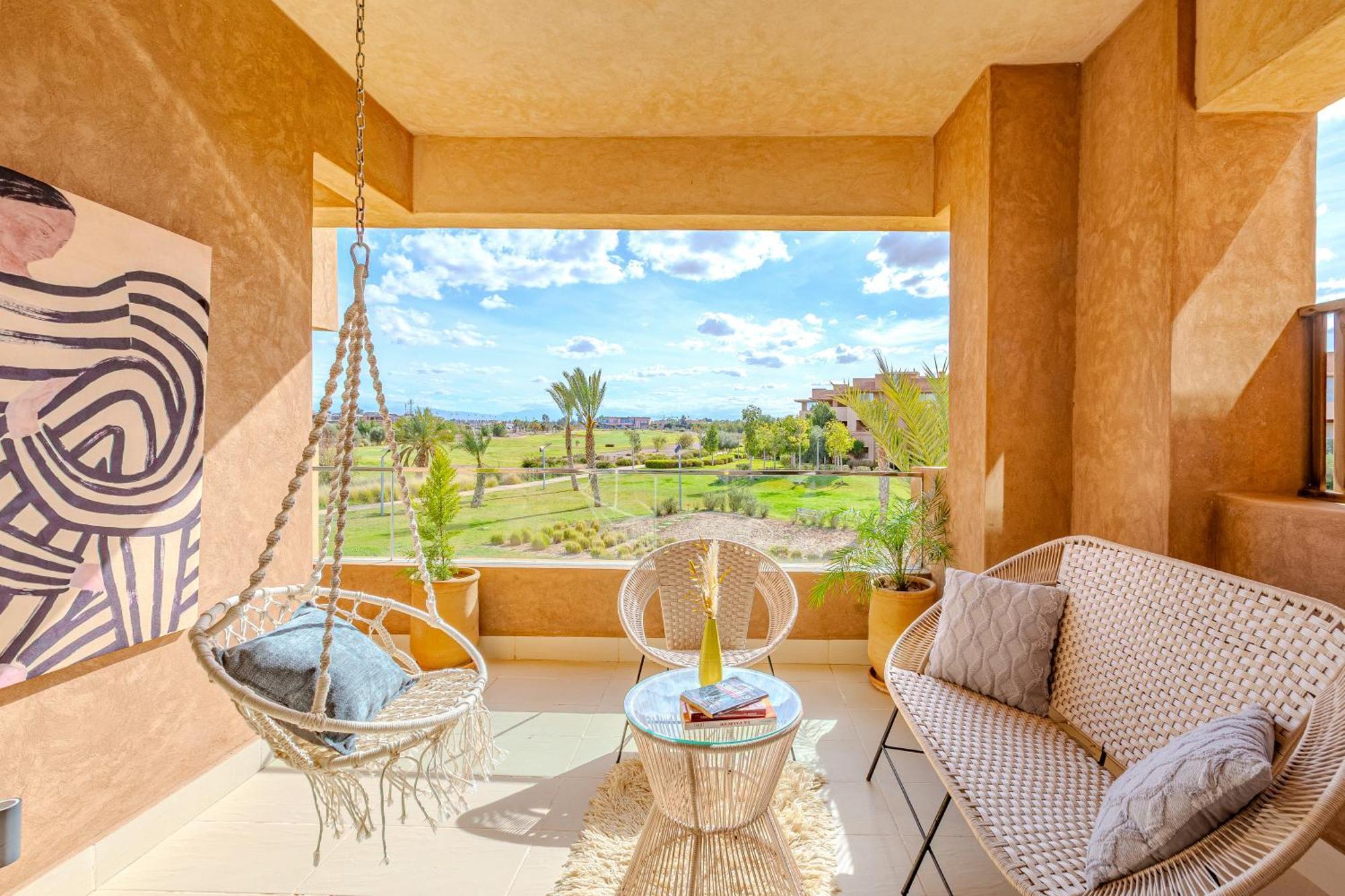 Vue Golf, Piscine, Atlas Luxe Boheme-chic Appartement