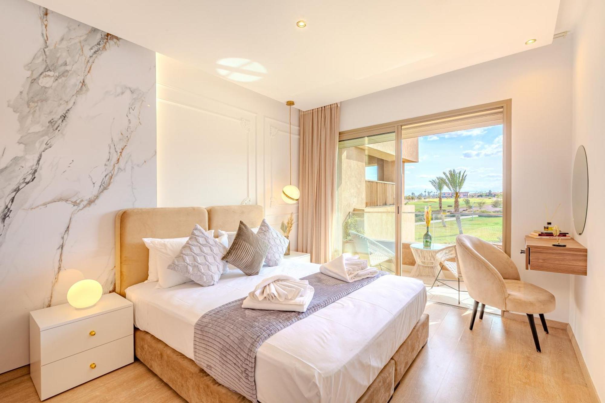 Appartement Vue Golf, Piscine, Atlas Luxe Boheme-chic Marrakesh