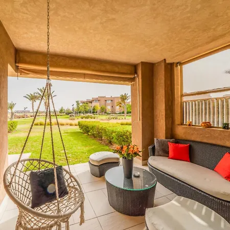 Vue Golf, Piscine, Atlas Luxe Boheme-Chic Marrakesh Buitenkant foto
