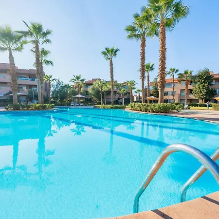 Vue Golf, Piscine, Atlas Luxe Boheme-Chic Marrakesh Buitenkant foto