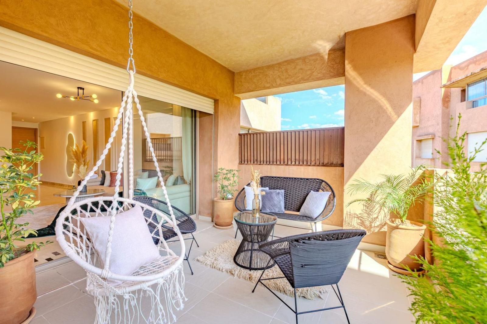 Apartment Vue Golf, Piscine, Atlas Luxe Boheme-chic Marrakesh